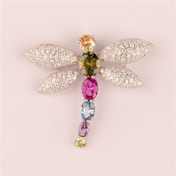 Brosche Ultima Edizione Dame in Silber SA00352-MULTICOLOR - SA00352-MULTICOLOR